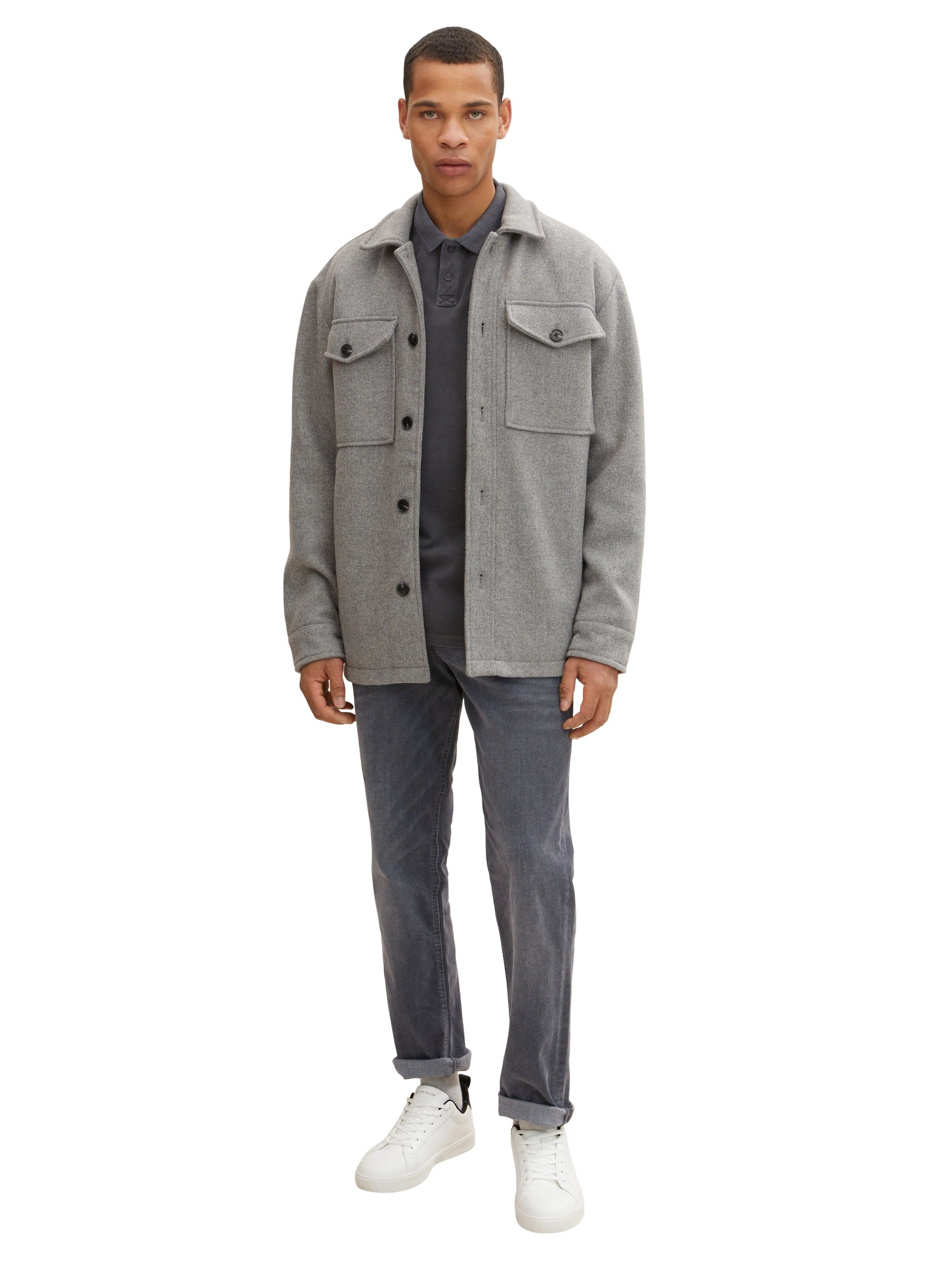 Tom Tailor Garment Kurzarmshirt mit Polokragen