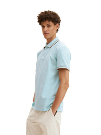 Tom Tailor Two Toned Kurzarmshirt mit Polokragen