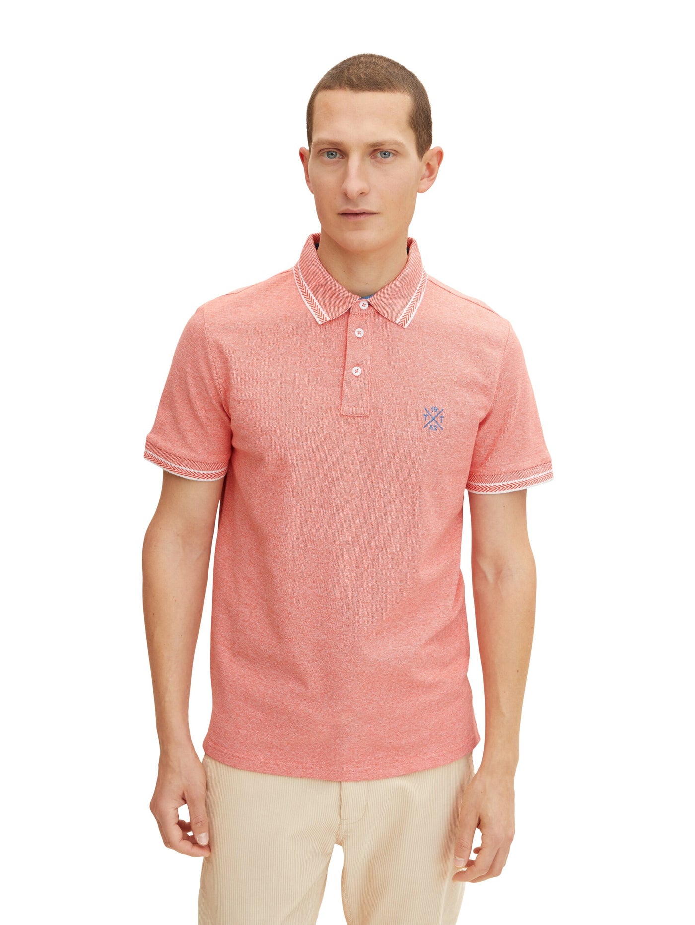 Tom Tailor Two Toned Kurzarmshirt mit Polokragen