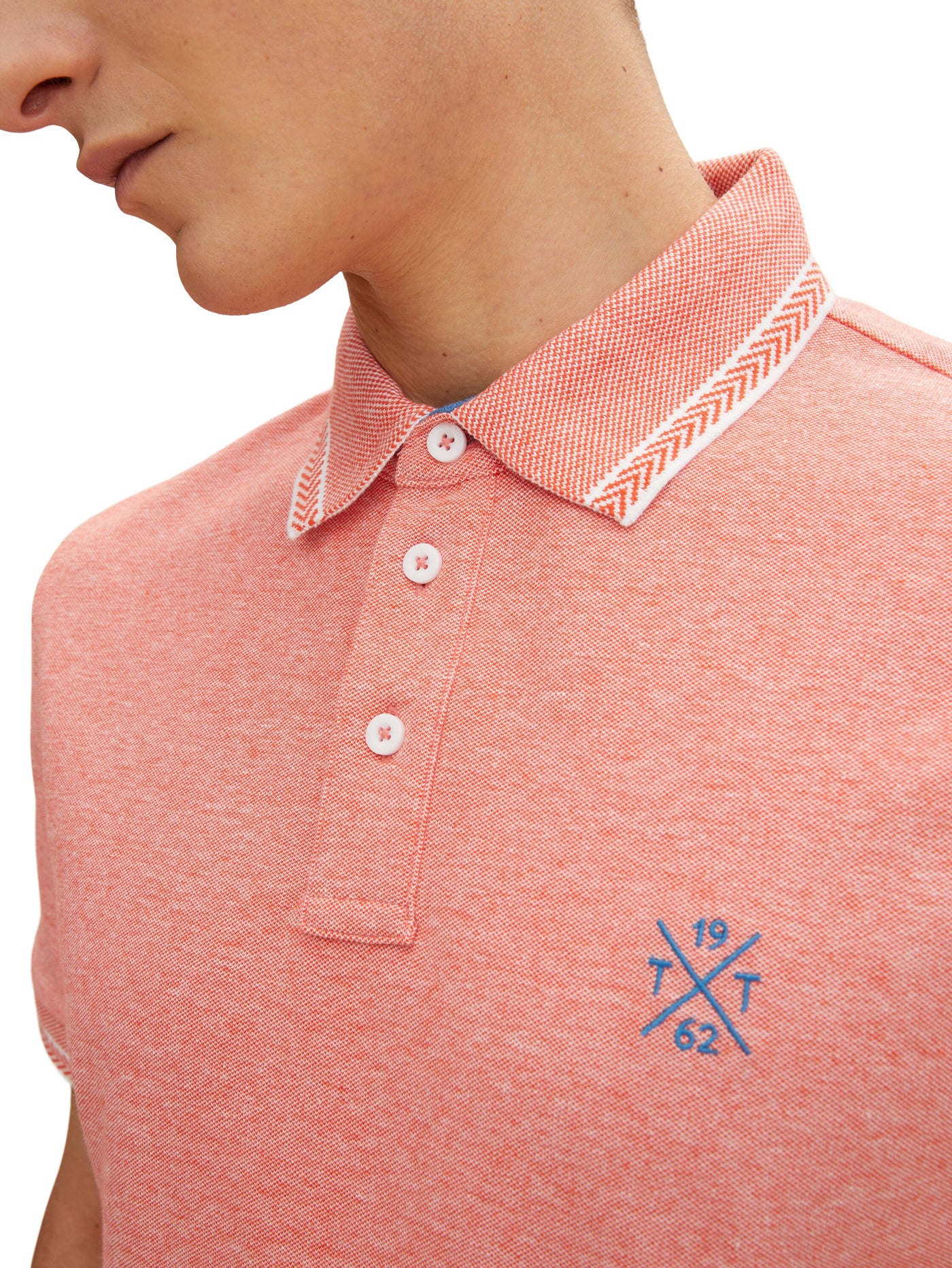 Tom Tailor Two Toned Kurzarmshirt mit Polokragen