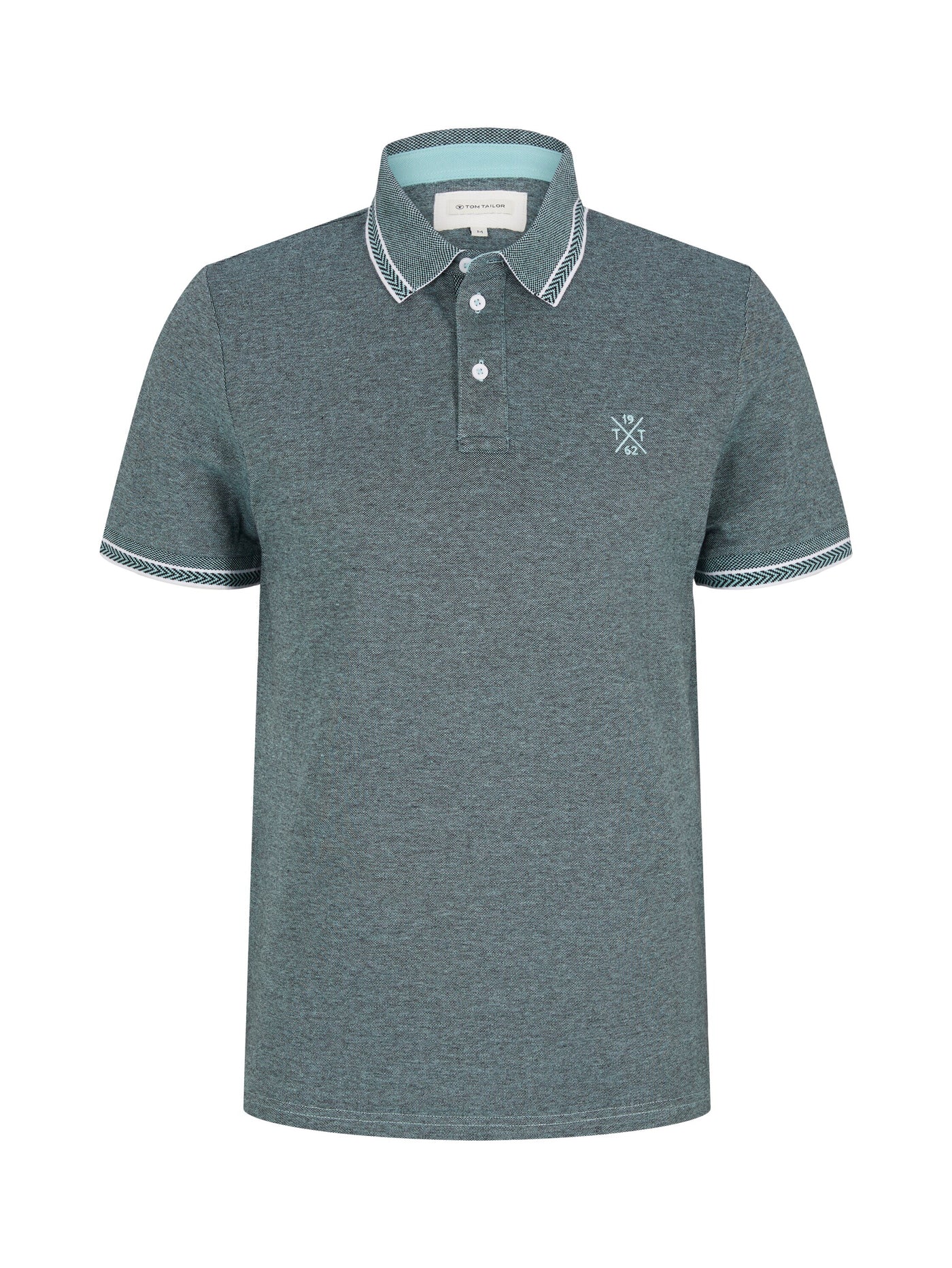 Tom Tailor Two Toned Kurzarmshirt mit Polokragen