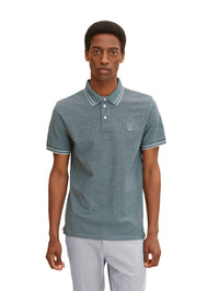 Tom Tailor Two Toned Kurzarmshirt mit Polokragen