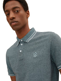 Tom Tailor Two Toned Kurzarmshirt mit Polokragen