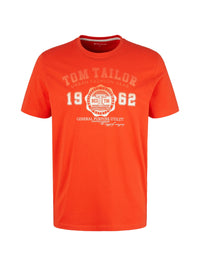 Tom Tailor Logo Kurzarmshirt Rundhals