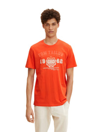 Tom Tailor Logo Kurzarmshirt Rundhals