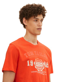 Tom Tailor Logo Kurzarmshirt Rundhals