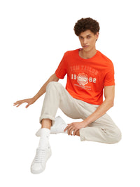 Tom Tailor Logo Kurzarmshirt Rundhals