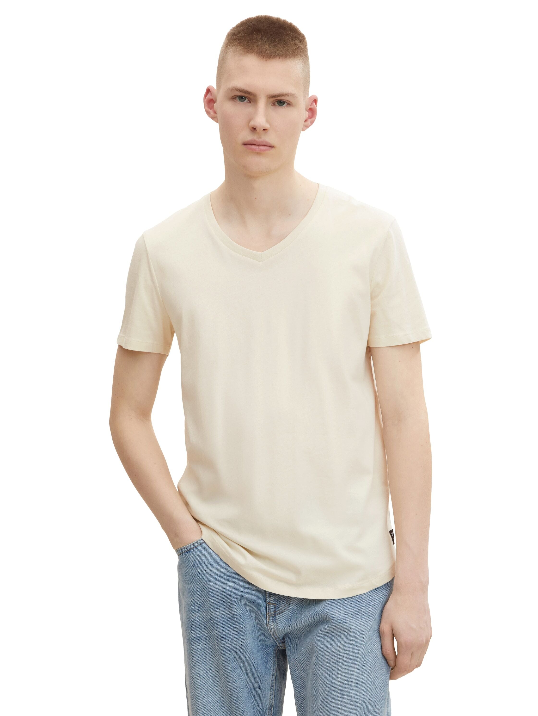 Tom Tailor Kurzarmshirt V-Ausschnitt