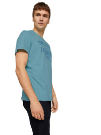 Tom Tailor Logo Kurzarmshirt Rundhals