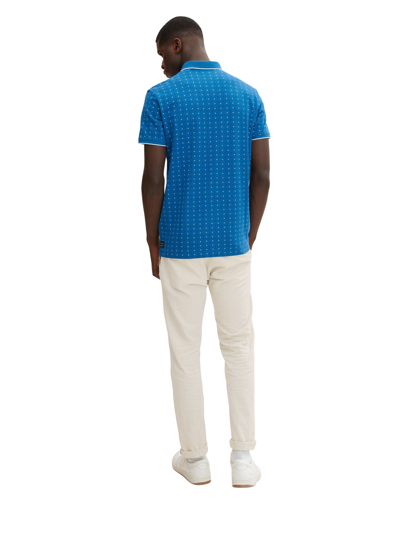 Tom Tailor Alloverprinted Kurzarmshirt mit Polokragen