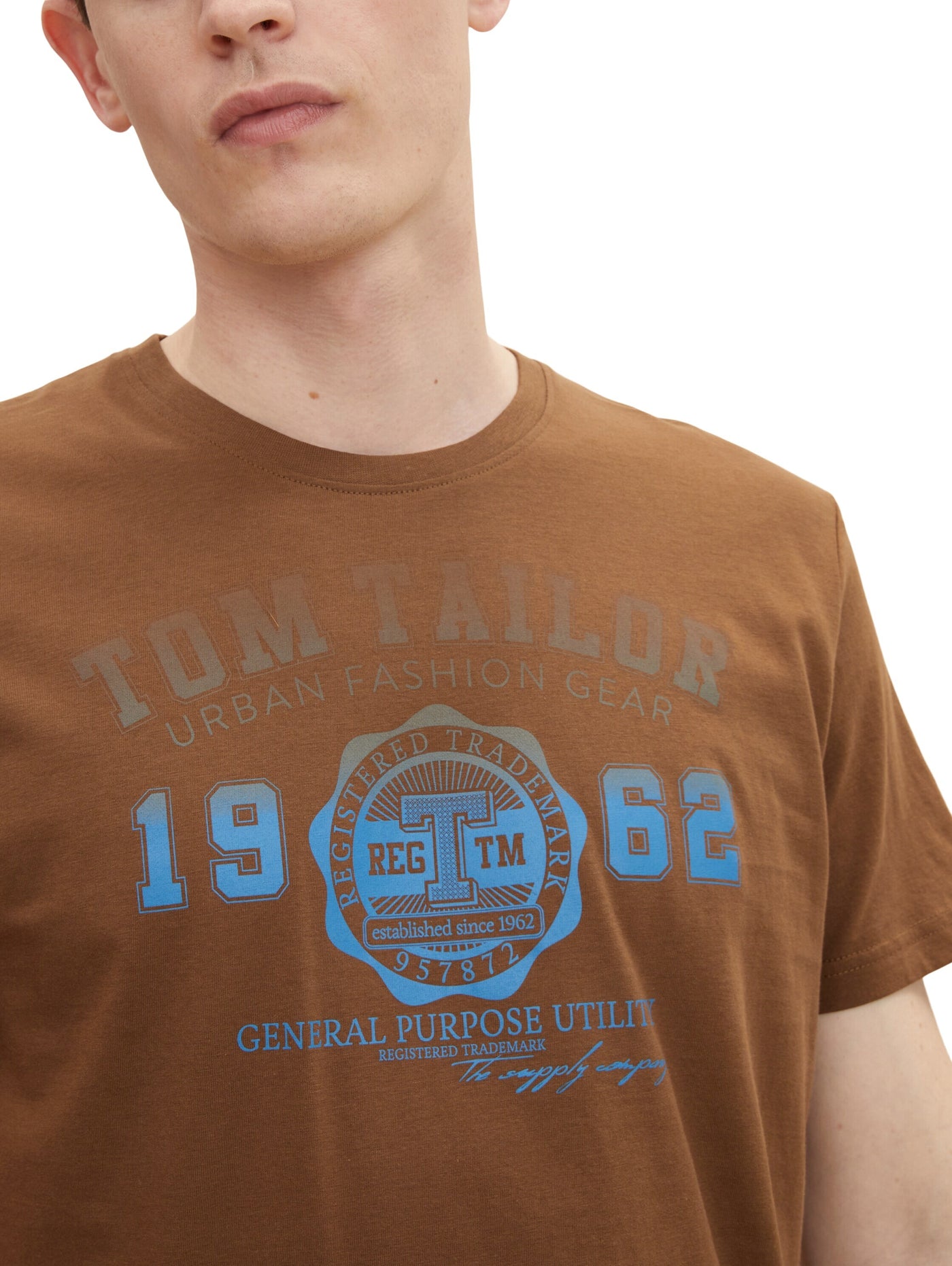 Tom Tailor Logo Kurzarmshirt Rundhals