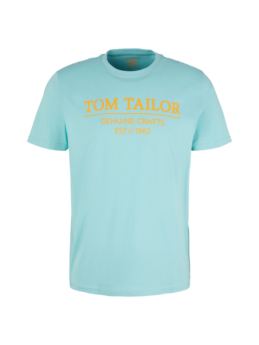 Tom Tailor With Print Kurzarmshirt Rundhals
