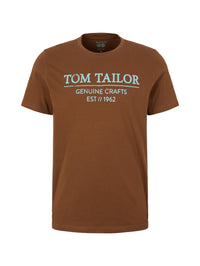 Tom Tailor With Print Kurzarmshirt Rundhals