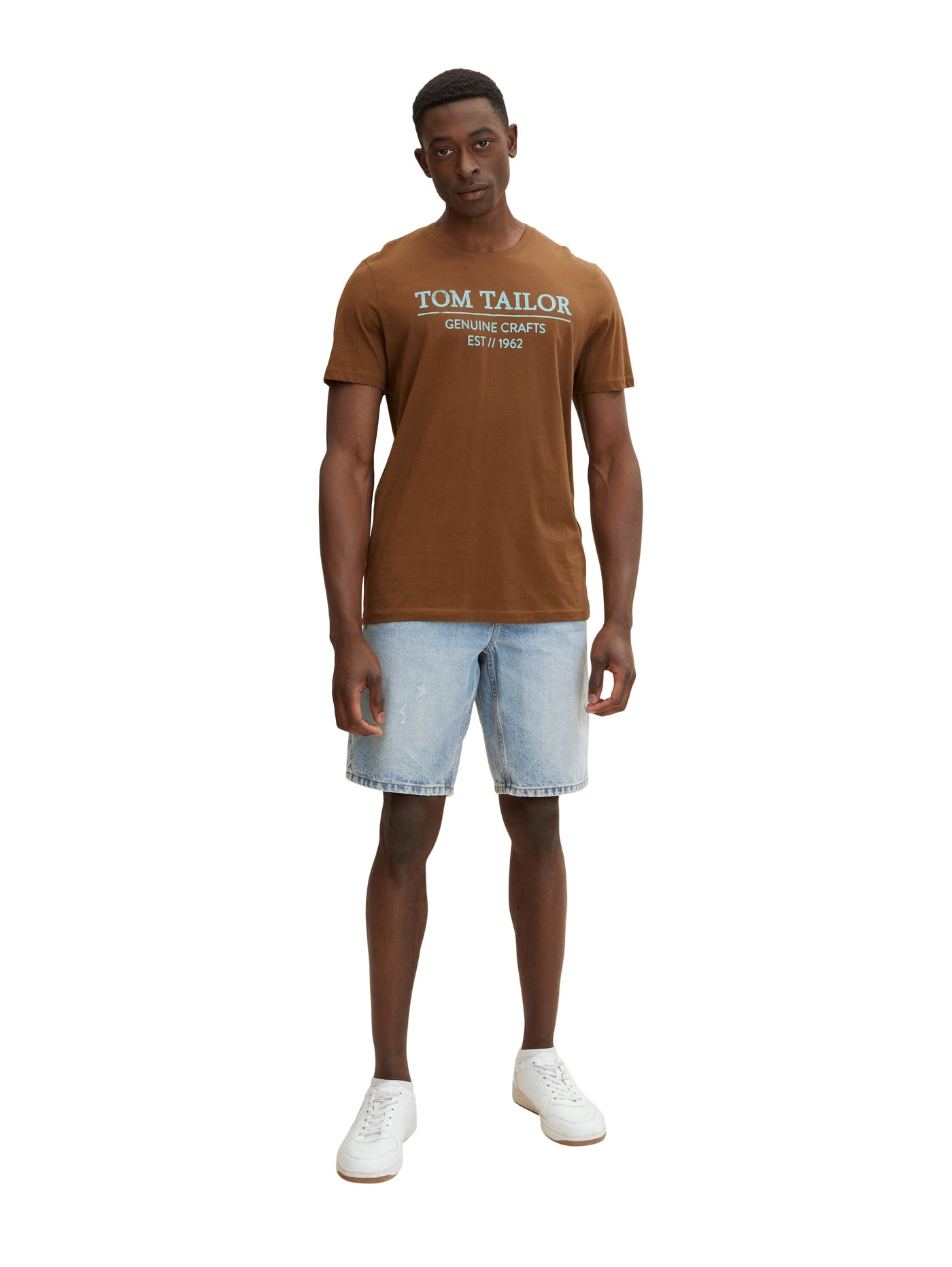 Tom Tailor With Print Kurzarmshirt Rundhals