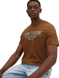 Tom Tailor With Print Kurzarmshirt Rundhals