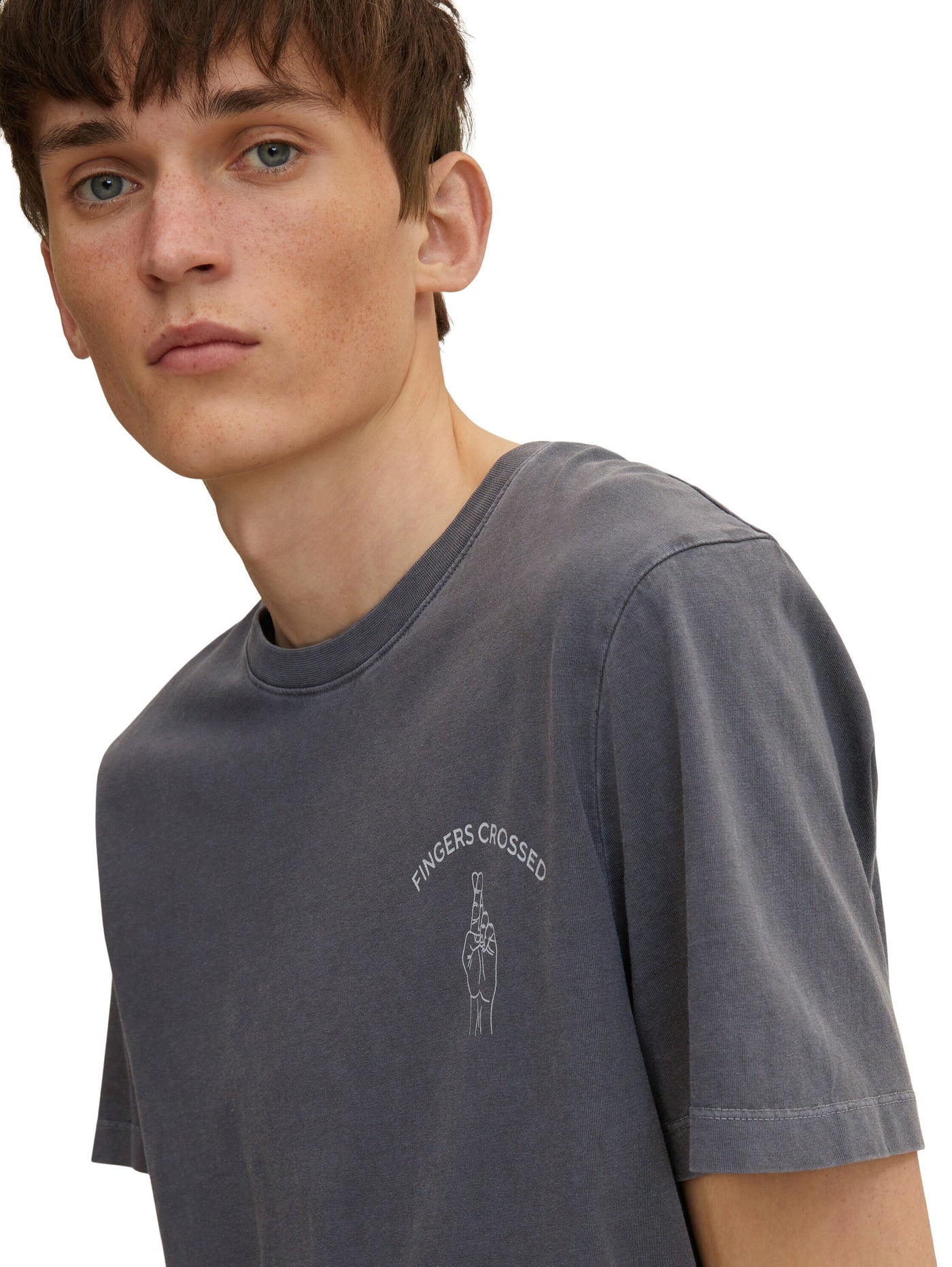 Tom Tailor Printed Kurzarmshirt Rundhals