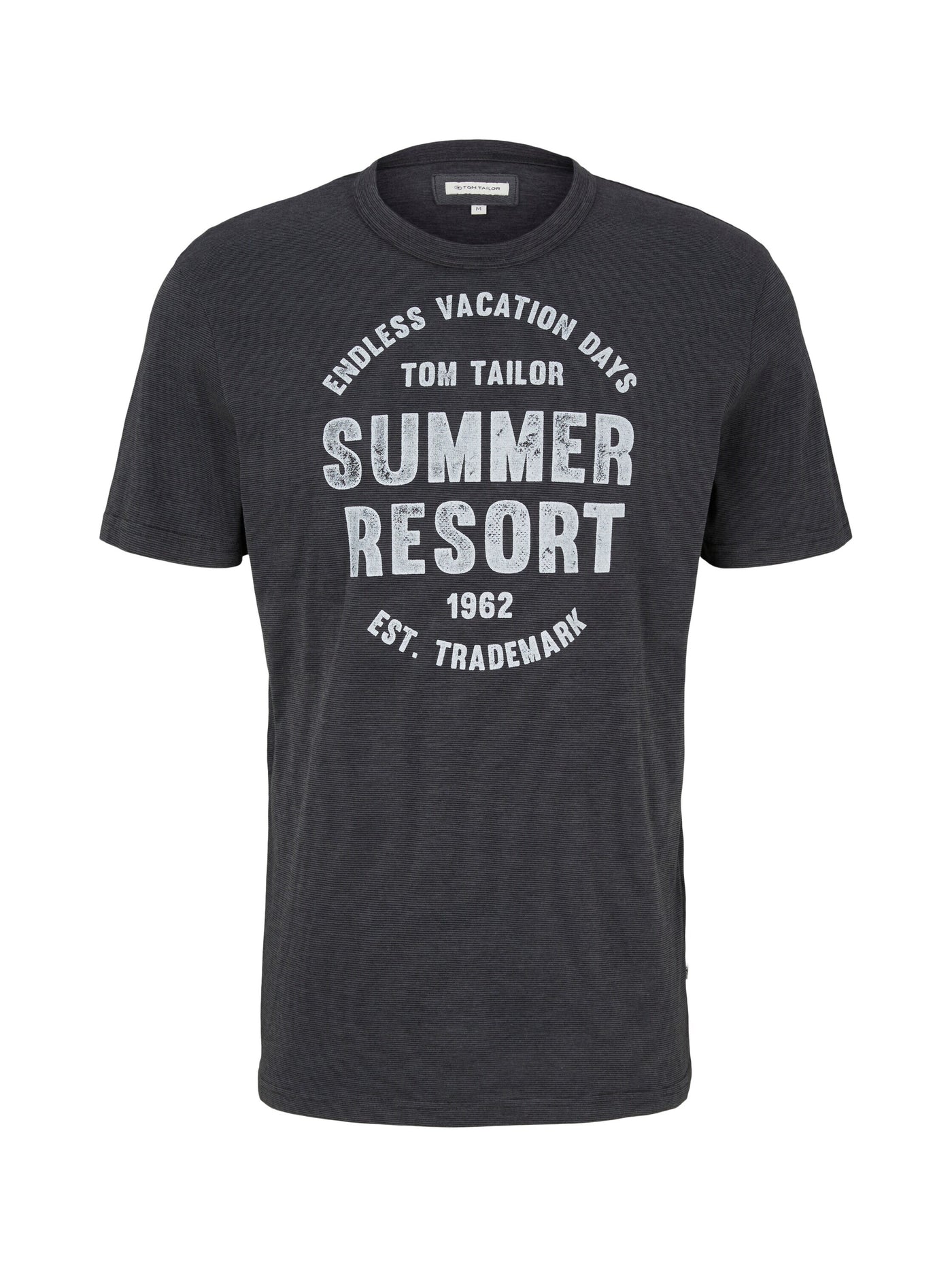 Tom Tailor Washed Printed Stripe Kurzarmshirt