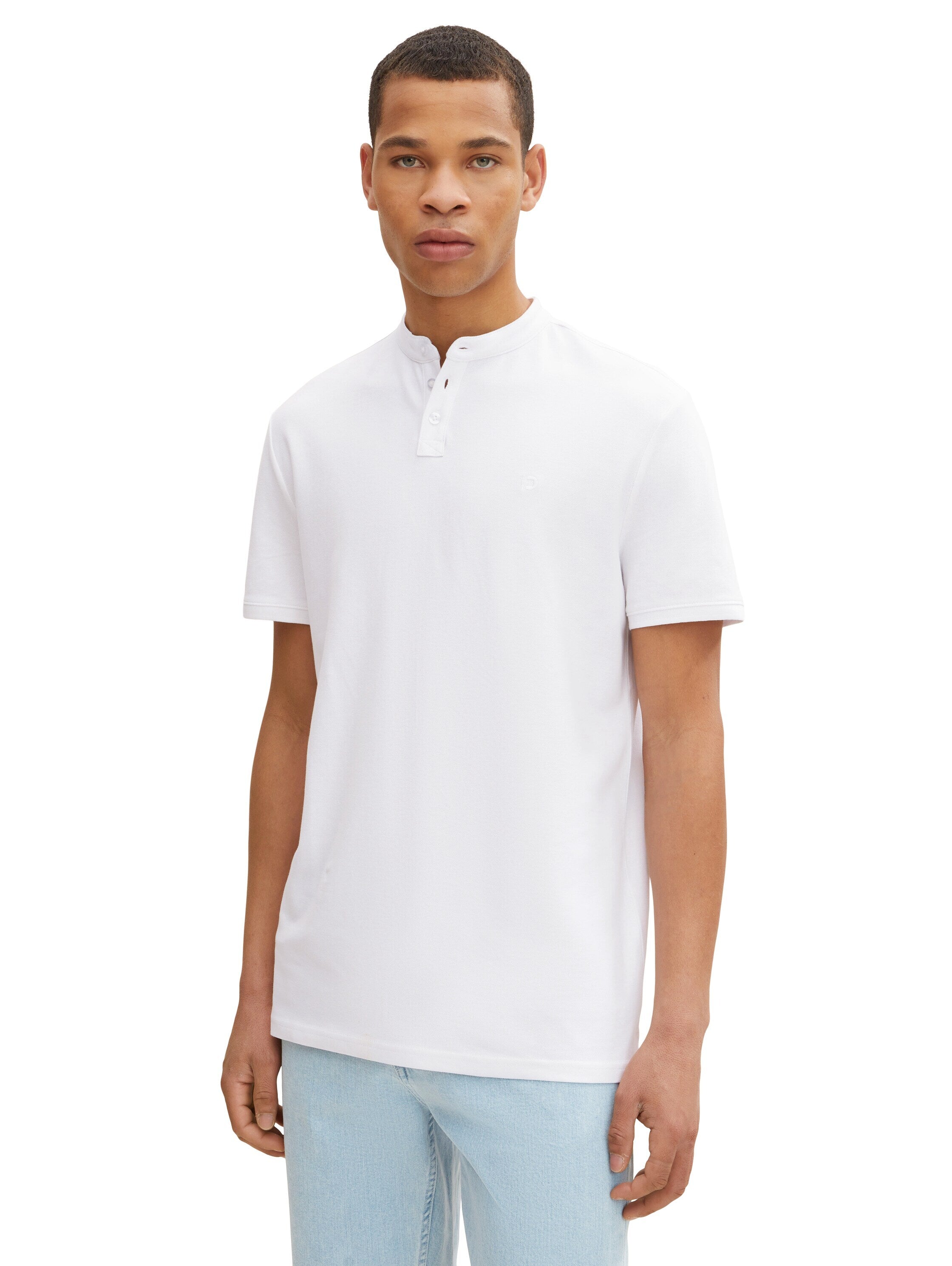 Tom Tailor With Stand-Up Collar Kurzarmshirt mit Polokragen