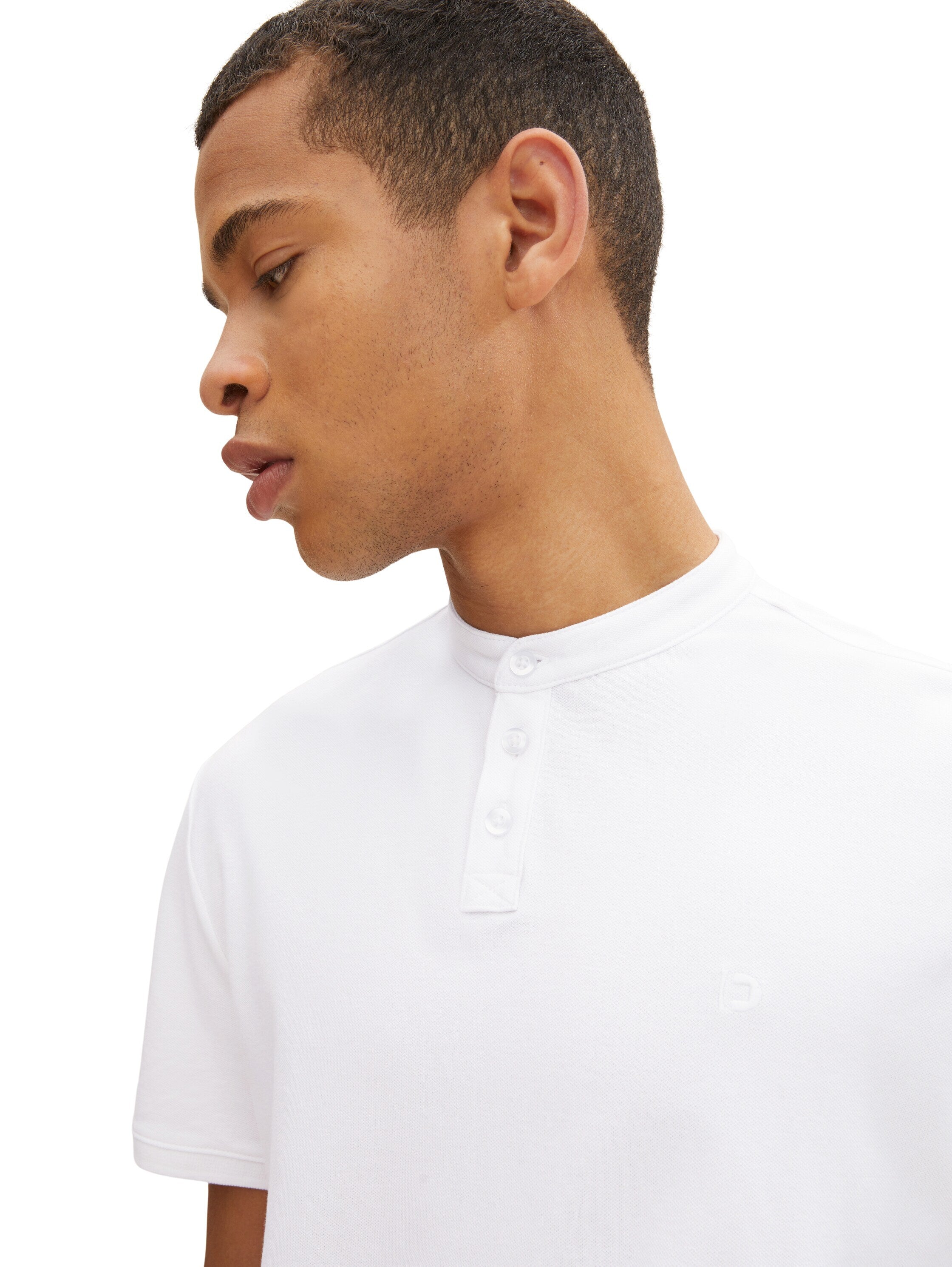 Tom Tailor With Stand-Up Collar Kurzarmshirt mit Polokragen