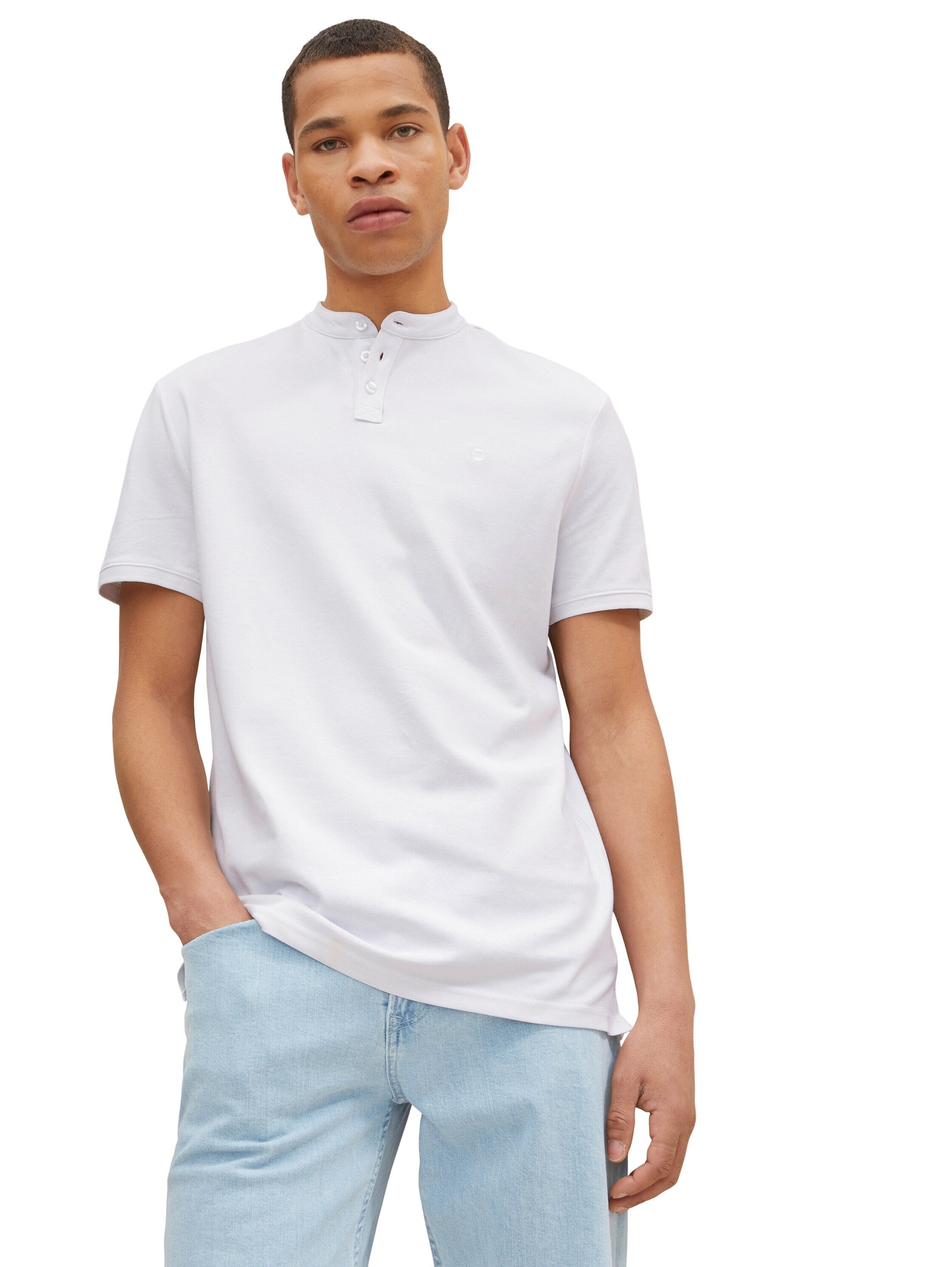 Tom Tailor With Stand-Up Collar Kurzarmshirt mit Polokragen