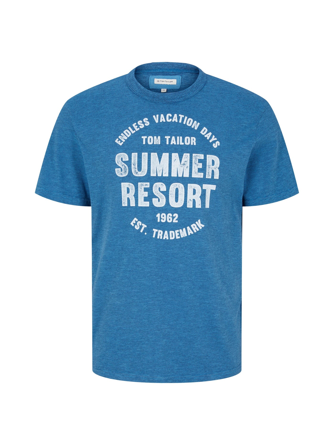 Tom Tailor Washed Printed Stripe Kurzarmshirt