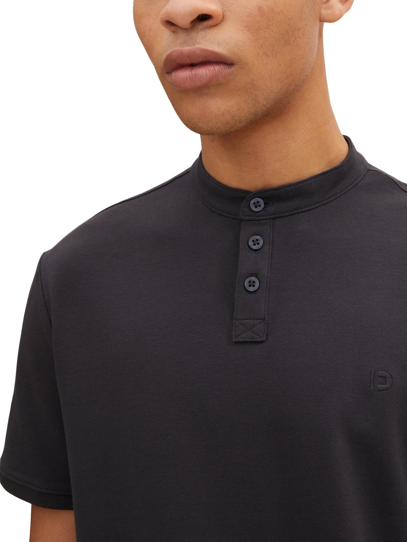 Tom Tailor With Stand-Up Collar Kurzarmshirt mit Polokragen