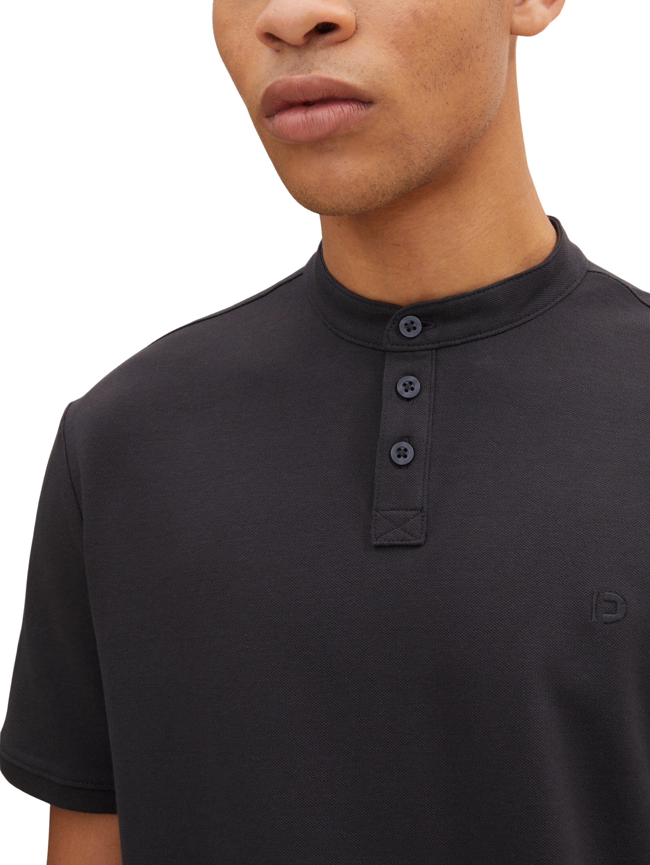 Tom Tailor With Stand-Up Collar Kurzarmshirt mit Polokragen