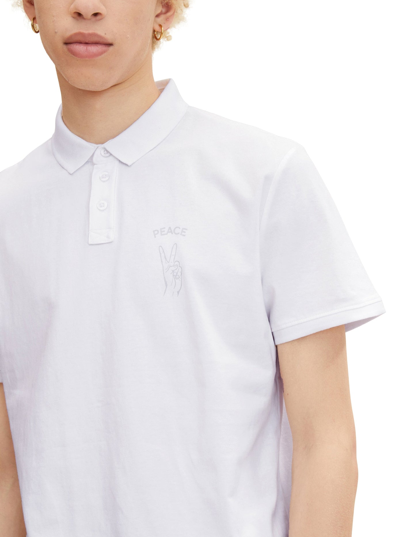 Tom Tailor Printed Kurzarmshirt mit Polokragen