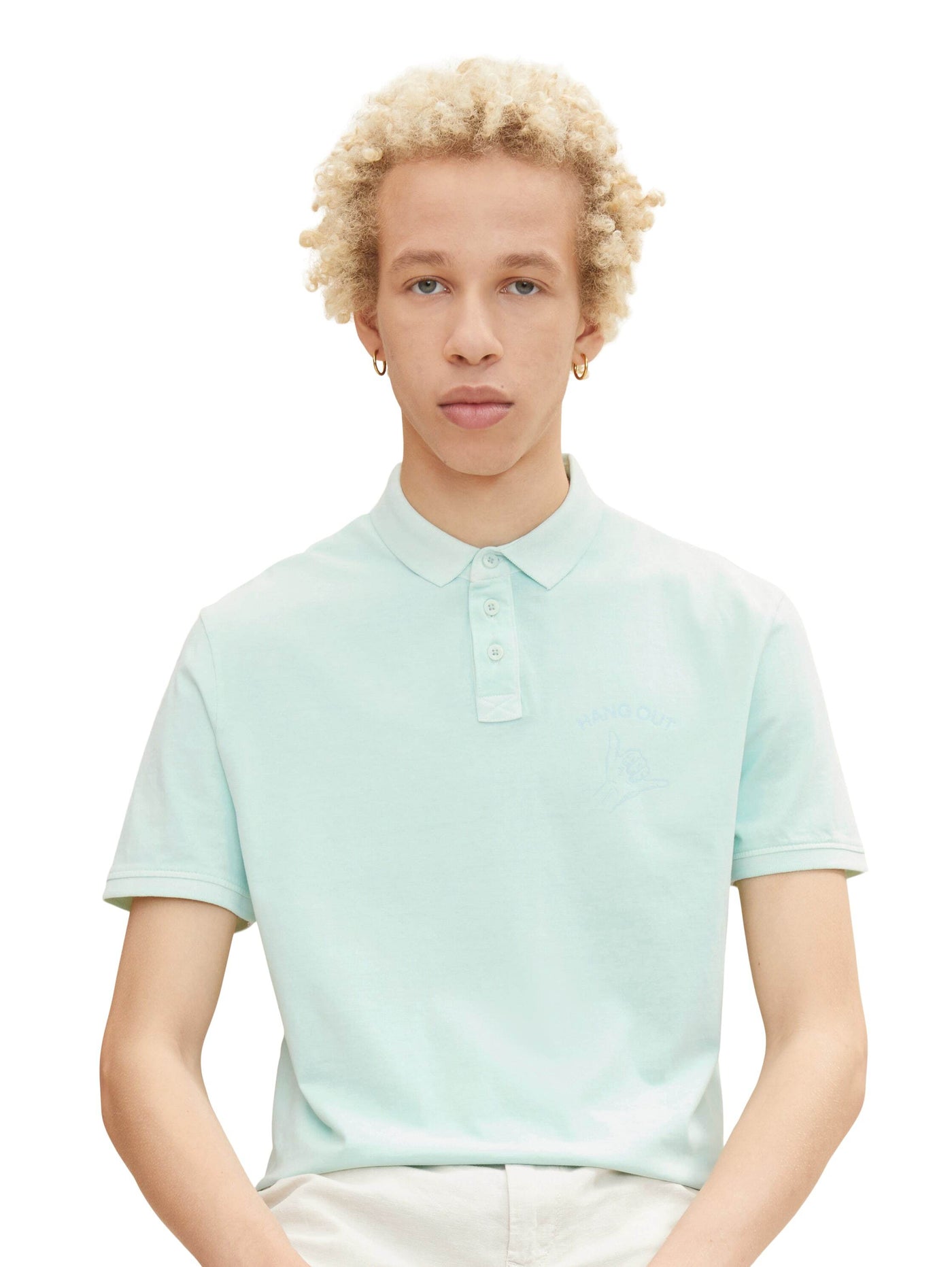 Tom Tailor Printed Kurzarmshirt mit Polokragen