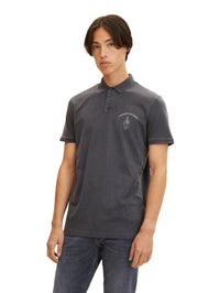 Tom Tailor Printed Kurzarmshirt mit Polokragen