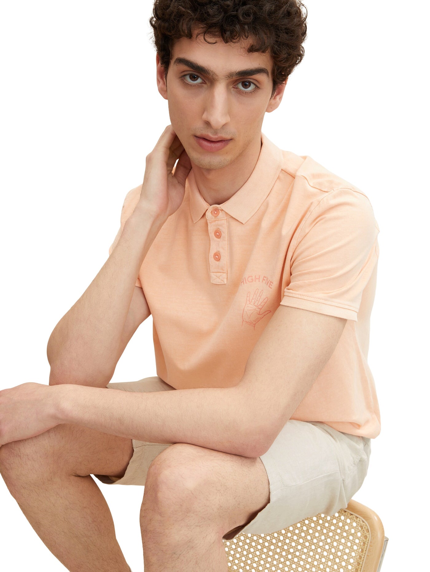 Tom Tailor Printed Kurzarmshirt mit Polokragen