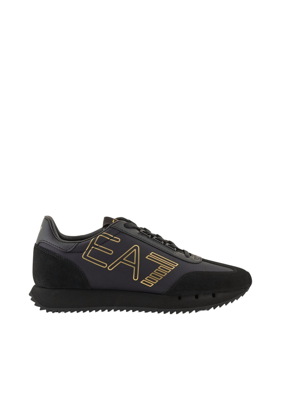 EA7 Emporio Armani Black and White Low-Sneaker