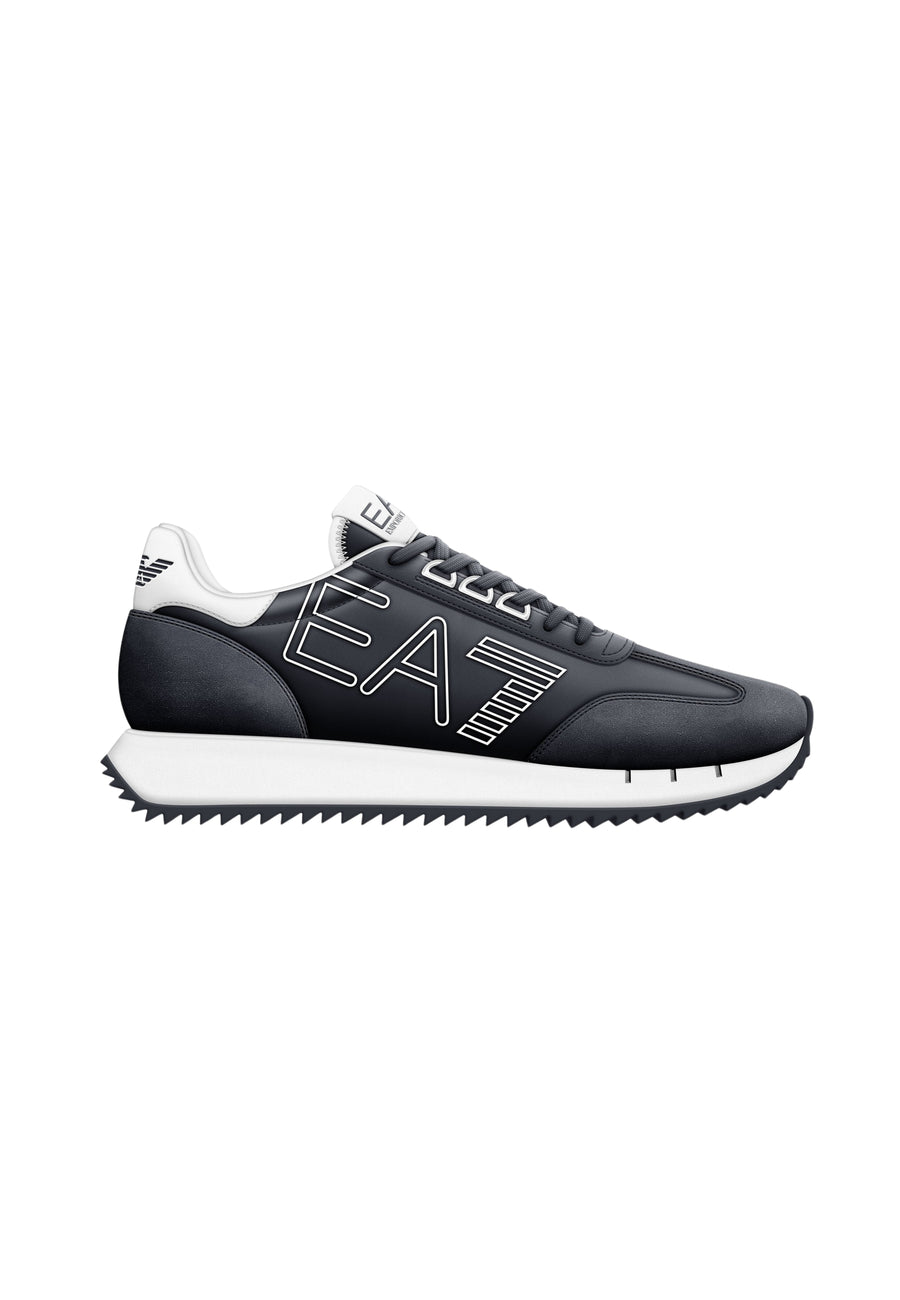 EA7 Emporio Armani Black and White Low-Sneaker