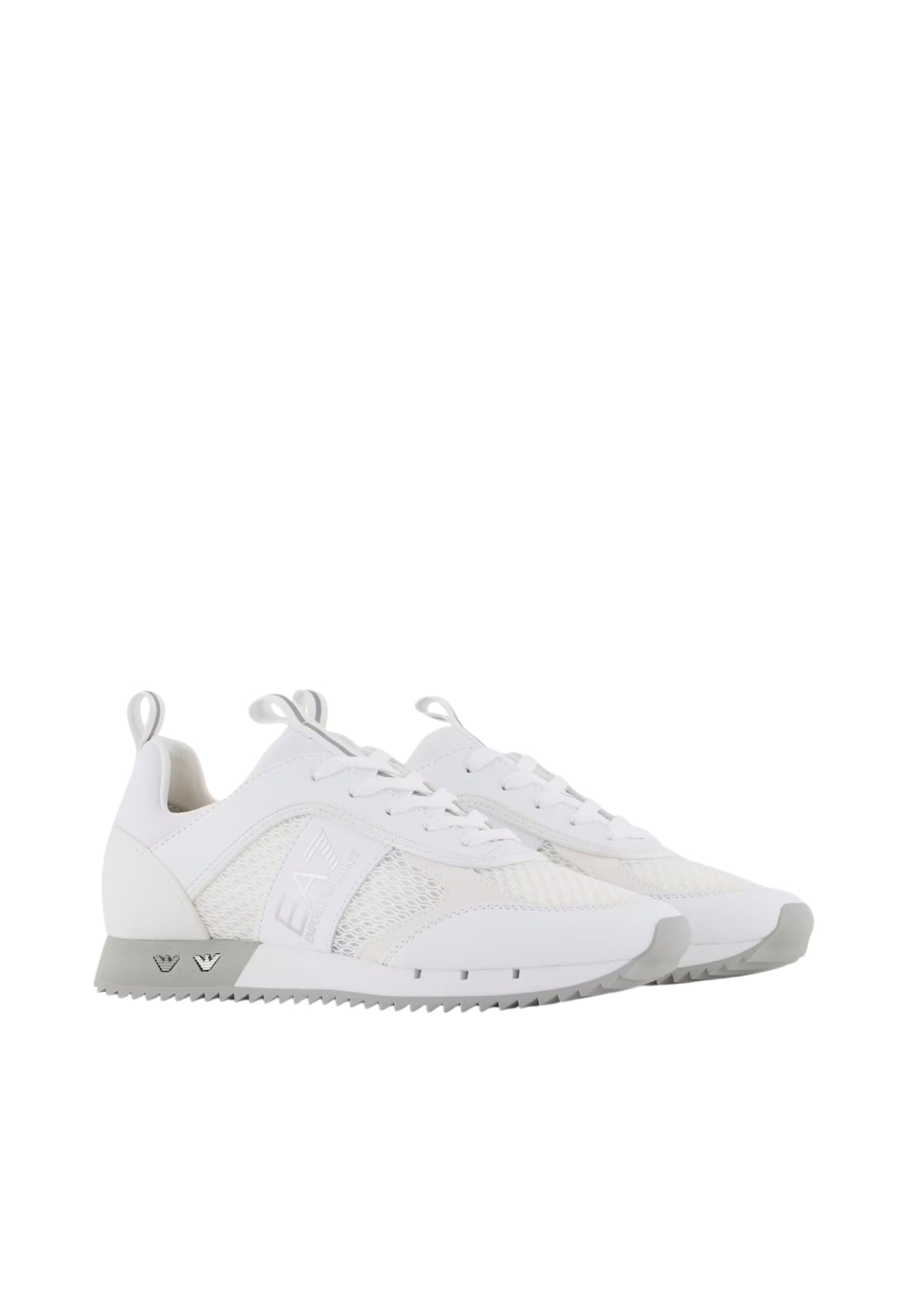 EA7 Emporio Armani Black and White Carbon Low-Sneaker