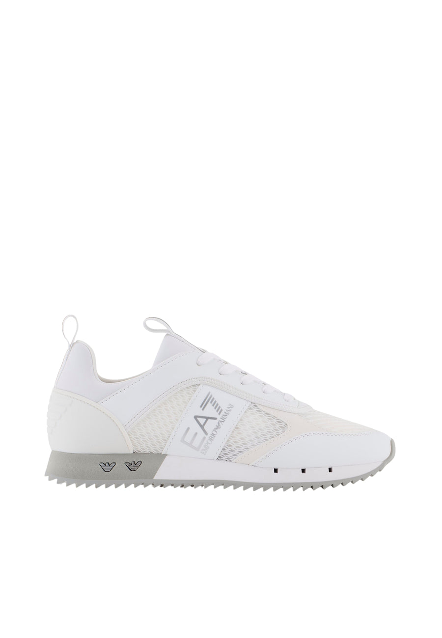 EA7 Emporio Armani Black and White Carbon Low-Sneaker