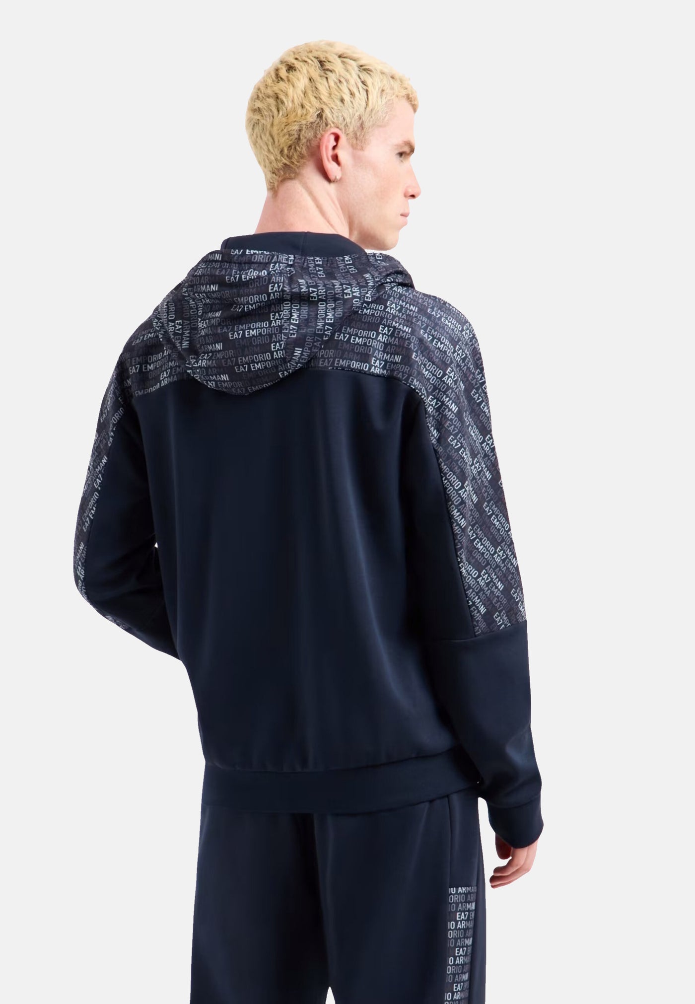 EA7 Emporio Armani Logo Series Kapuzensweatjacke