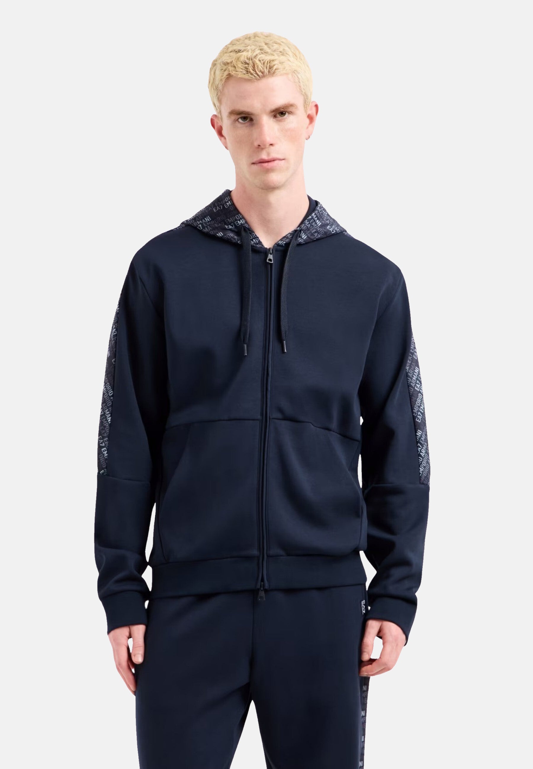 EA7 Emporio Armani Logo Series Kapuzensweatjacke