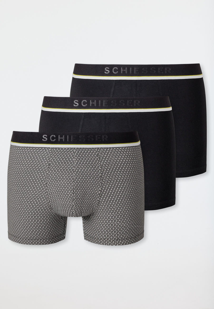 Schiesser Unterhosen im 3 Pack mit Logo-Webgummibund