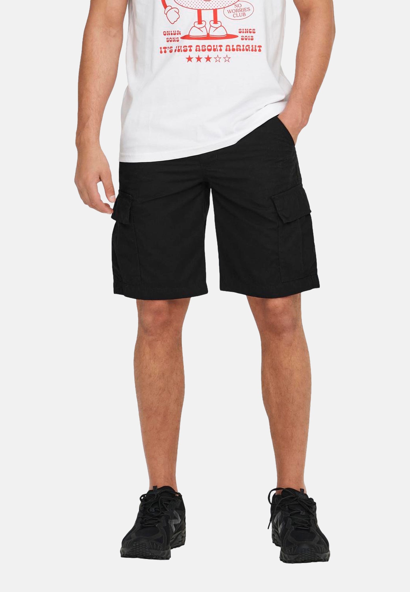 Only & Sons Loc kurze Hose mit vielen Taschen