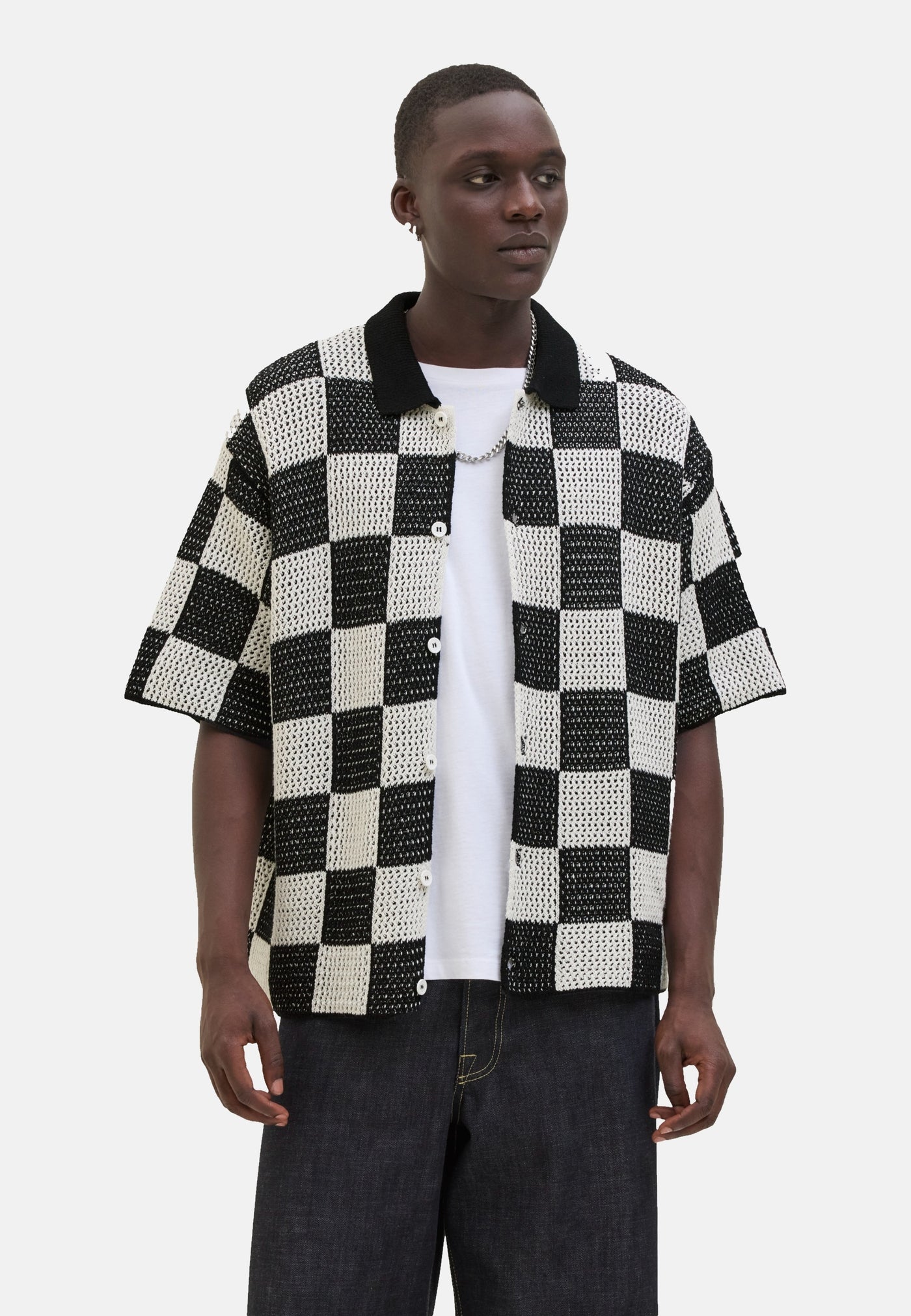 Jack & Jones Athletico gestricktes Kurzarmhemd