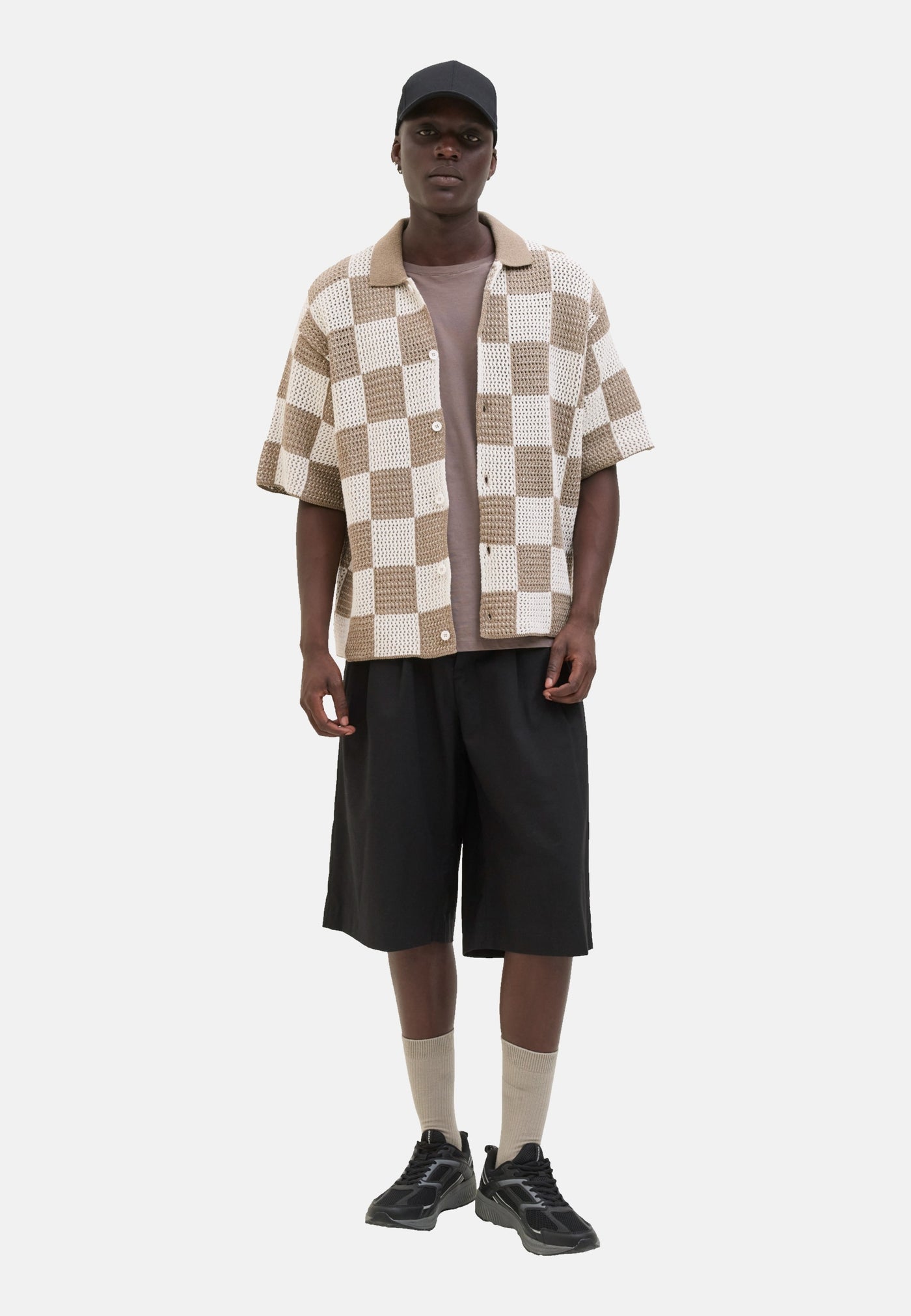 Jack & Jones Athletico gestricktes Kurzarmhemd