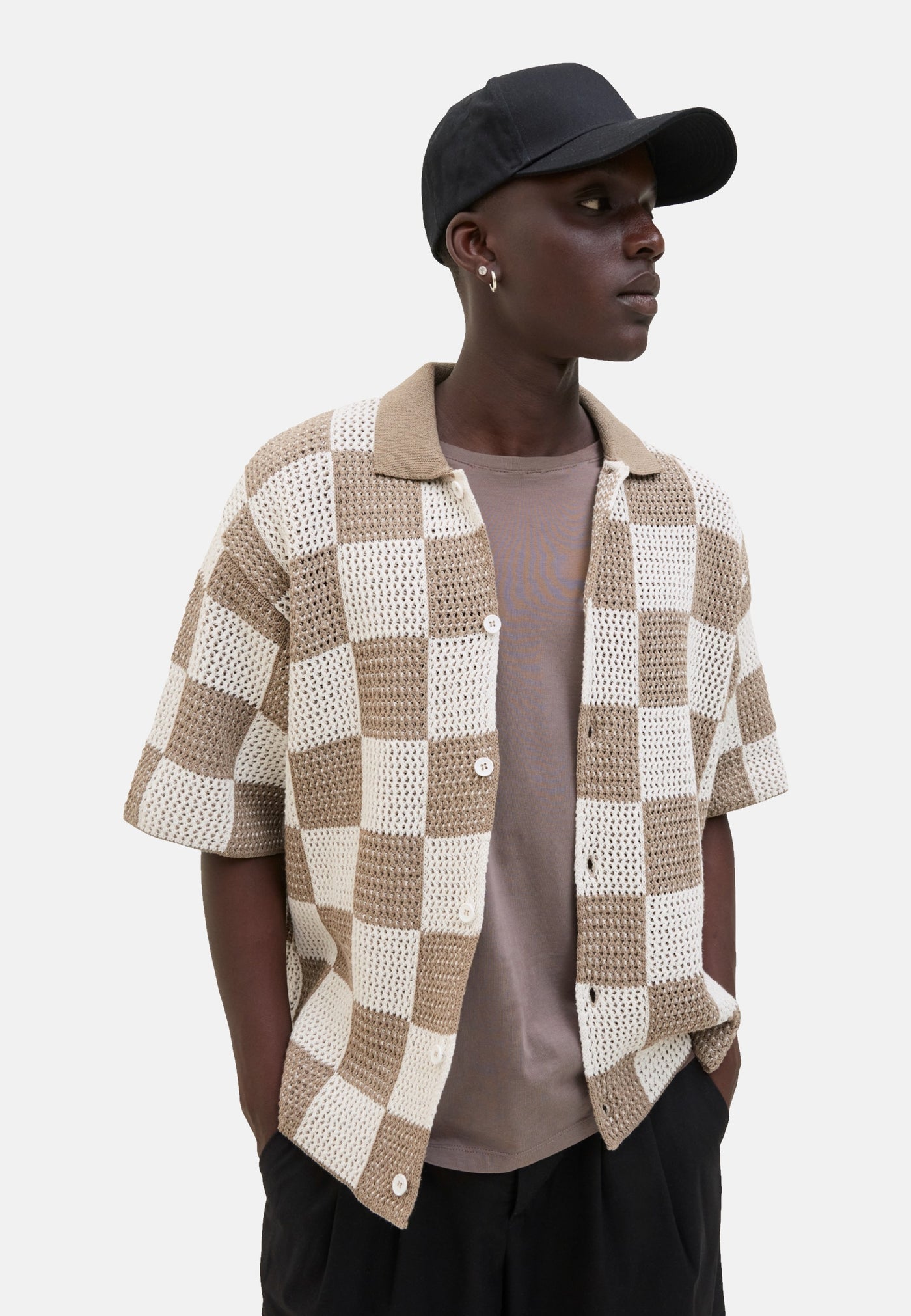 Jack & Jones Athletico gestricktes Kurzarmhemd