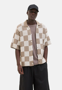 Jack & Jones Athletico gestricktes Kurzarmhemd