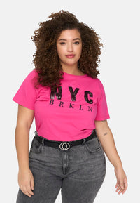 ONLY CARMAKOMA GLAMMY Kurzarmshirt