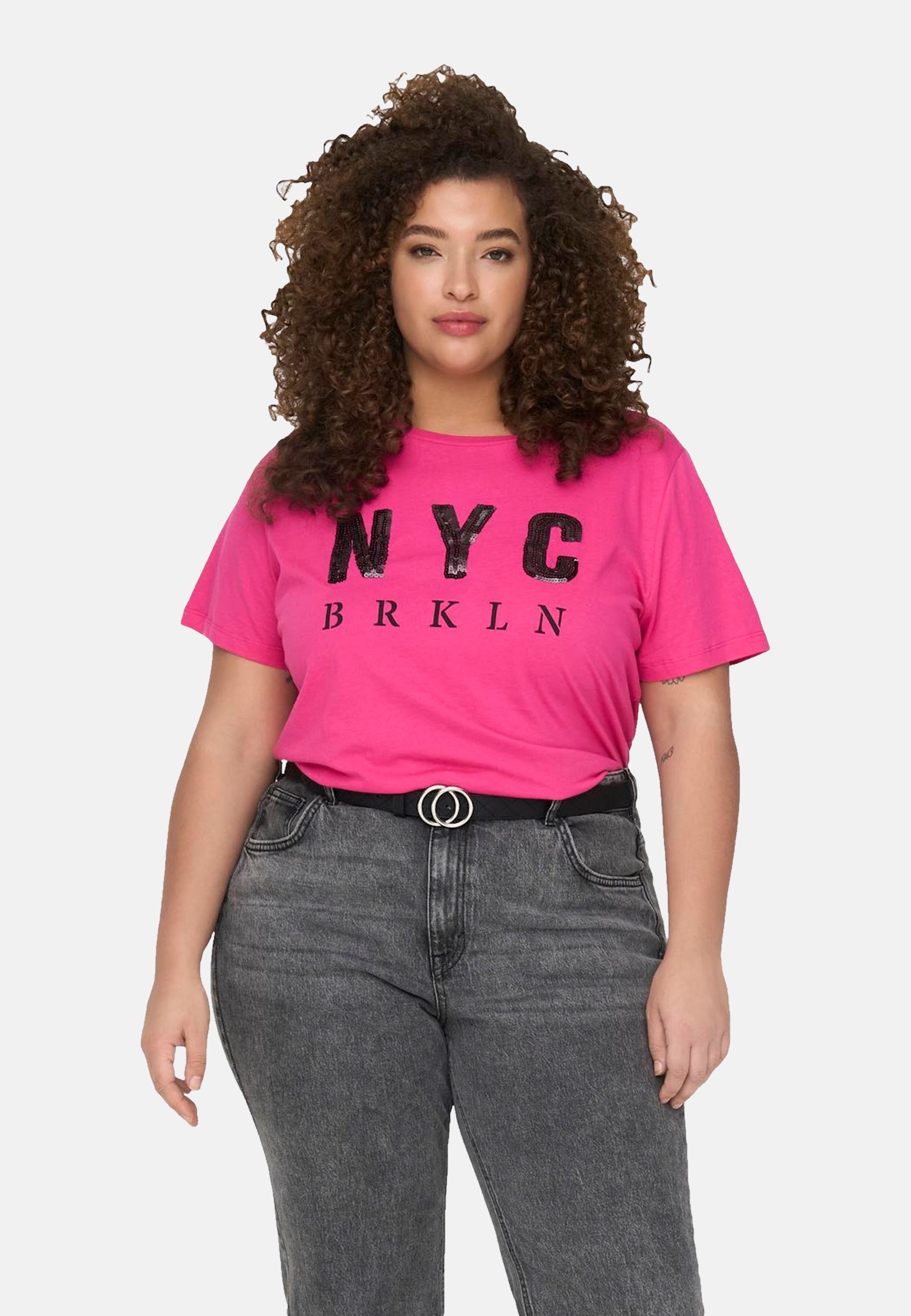 ONLY CARMAKOMA GLAMMY Kurzarmshirt