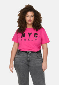 ONLY CARMAKOMA GLAMMY Kurzarmshirt