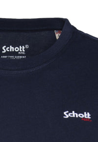Schott TSLOGOCASUAL Kurzarmshirt mit Front-Print