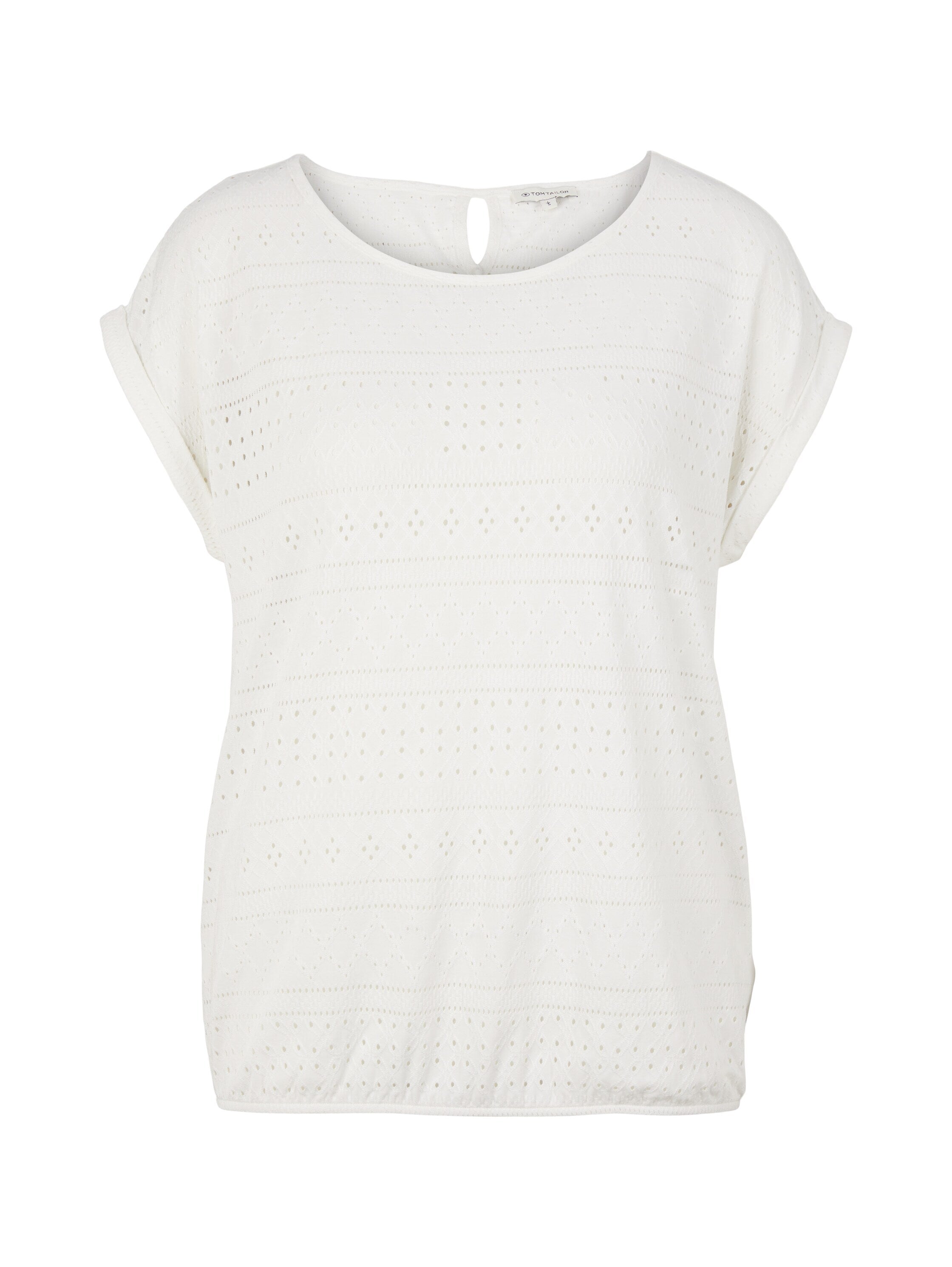 Tom Tailor Ajour Jacquard Kurzarmshirt