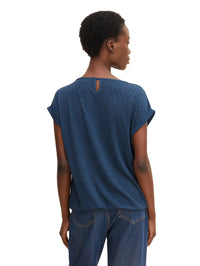 Tom Tailor Ajour Jacquard Kurzarmshirt