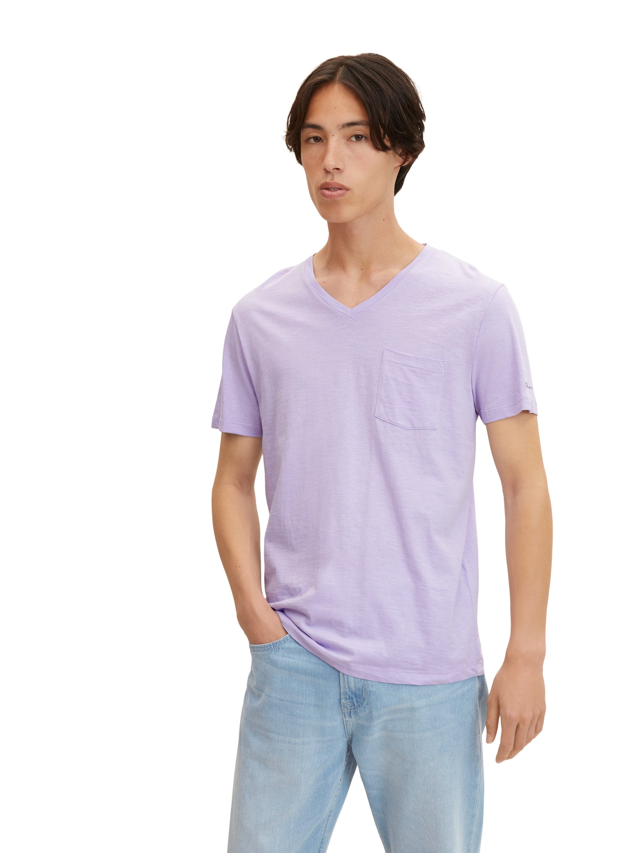 Tom Tailor V-Neck with Pocket Kurzarmshirt